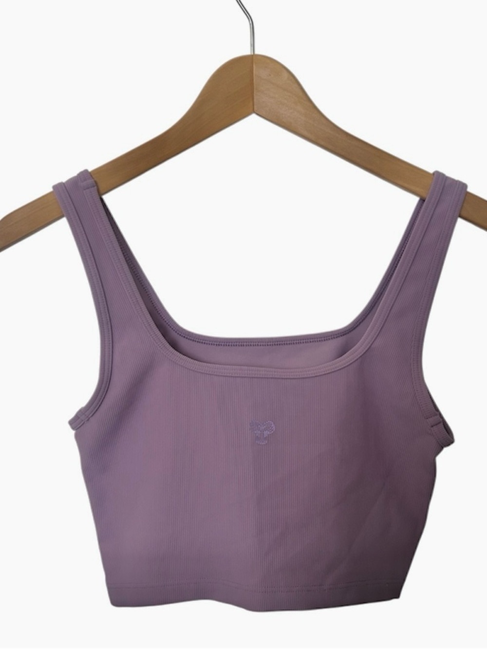 TnAction TNA by Aritzia Lavender Ribbed Crop Tank Top Size Small - Picture 2 of 4